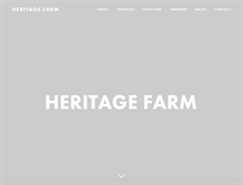 Tablet Screenshot of heritagefarm.com